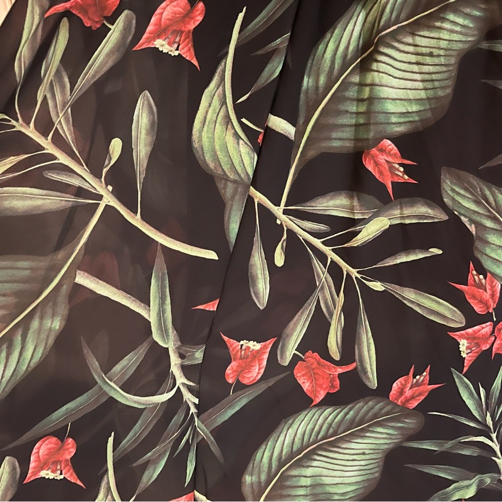 Badgley Mishka for Le Tote High Low Hawaiian Floral Asymmetrical Vacation Dress - Picture 9 of 9